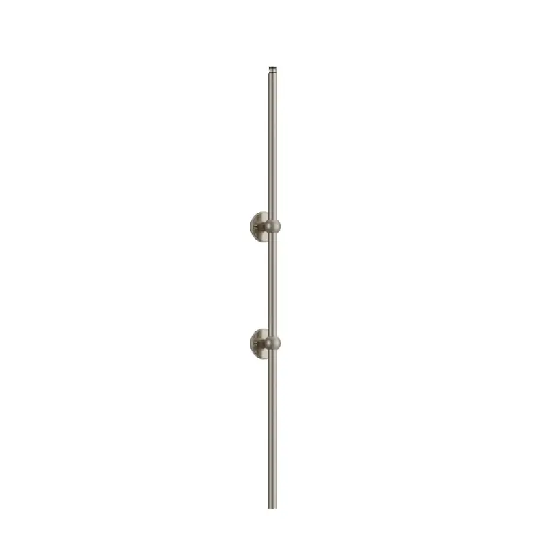 Burlington Rura pionowa przedłużona z mocowaniami do deszczownicy natynkowej Brushed Nickel V22BNKL