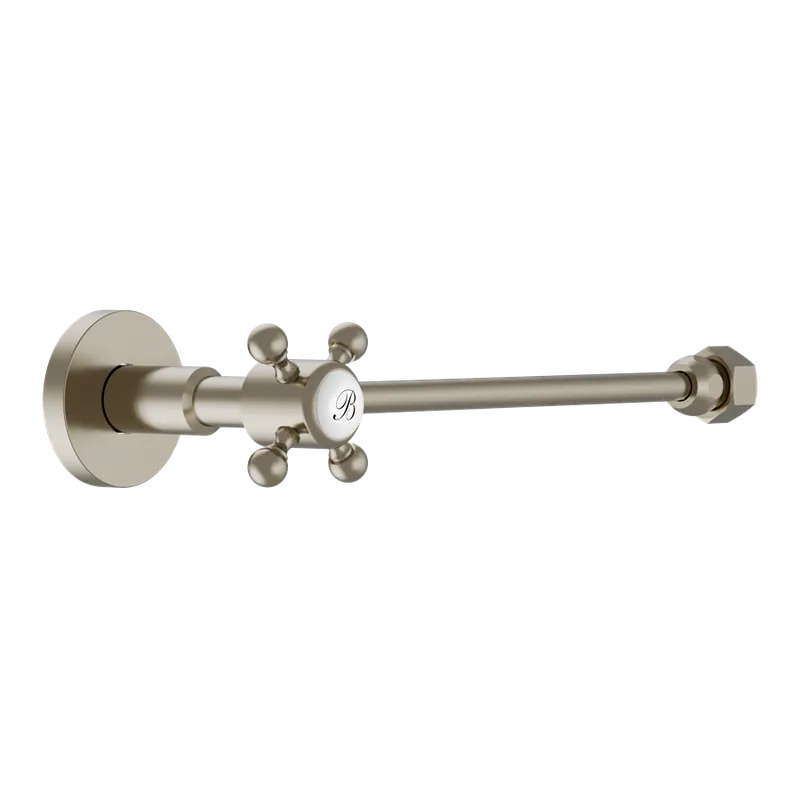 Burlington Zawór do spłuczki kompaktowej brushed nickel W25BNKL
