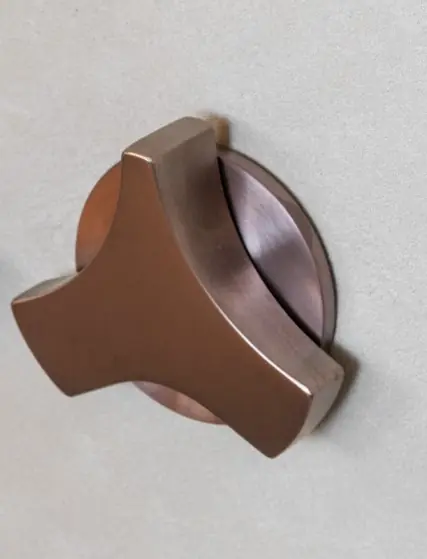 CEA Ziqq Zawór odcinający ścienny ciepła woda element zewnętrzny Copper Satin ZIQ23PS