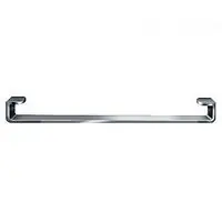 Cielo Fluid Przedni wieszak na ręcznik do umywalki ściennej 100 cm Chrom FLPLS100