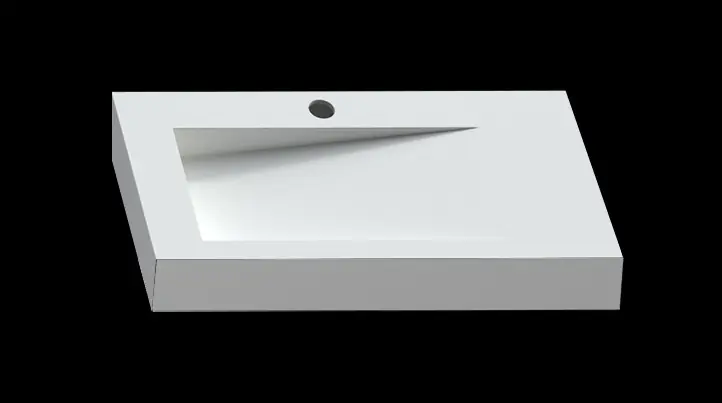 Cristalstone Linea Ideal Umywalka Ścienna biała U900-MBLOLB