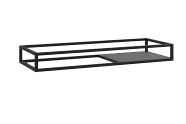 Cristalstone Stelaż pod umywalkę wiszący 120 x 45 x 15 cm czarny mat ST1200-02