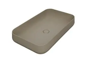 Esedra Qube 5 Umywalka Stawiana na Blat 75x44 cm sabbia SALVQ5