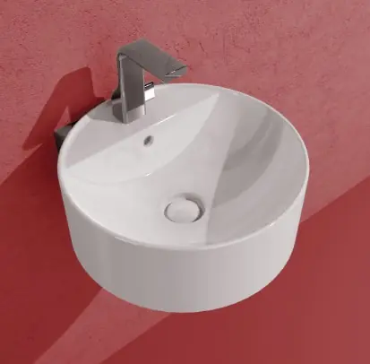 Flaminia Twin Set Slim 42 Umywalka jednootworowa wisząca 42 cm biała TW42S