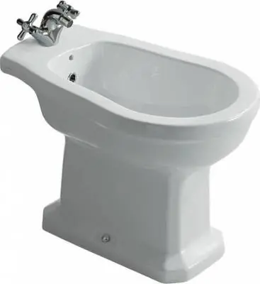 Galassia ETHOS Bidet stojący jednootworowy 59x38 cm Biały mat 8428M