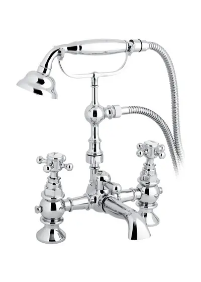 Gentry Home Antique Bateria wannowa sztorcowa ze słuchawką prysznicową Chrom 8264