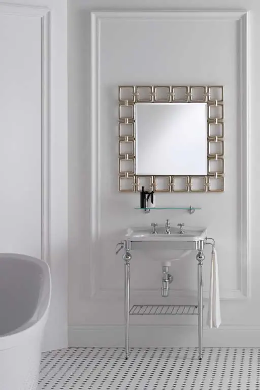 Gentry Home Balasani Konsola pod umywalkę z półką Chrom 4098