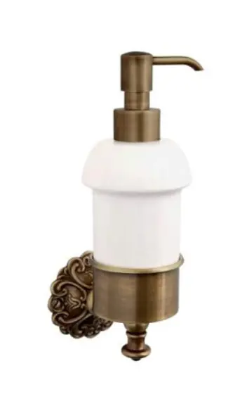 Gentry Home Ivy Dozownik do mydła w płynie z uchwytem ściennym Chrom 10729