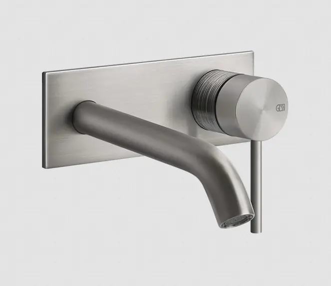 Gessi 316 Trame Bateria umywalkowa ścienna element zewnętrzny steel brushed 54384.239