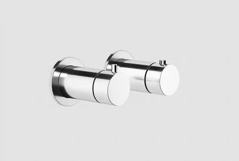 Gessi Anello Bateria prysznicowa termostatyczna ścienna z przełącznikiem 1-drożnym część zewnętrzna chrom 63331.031
