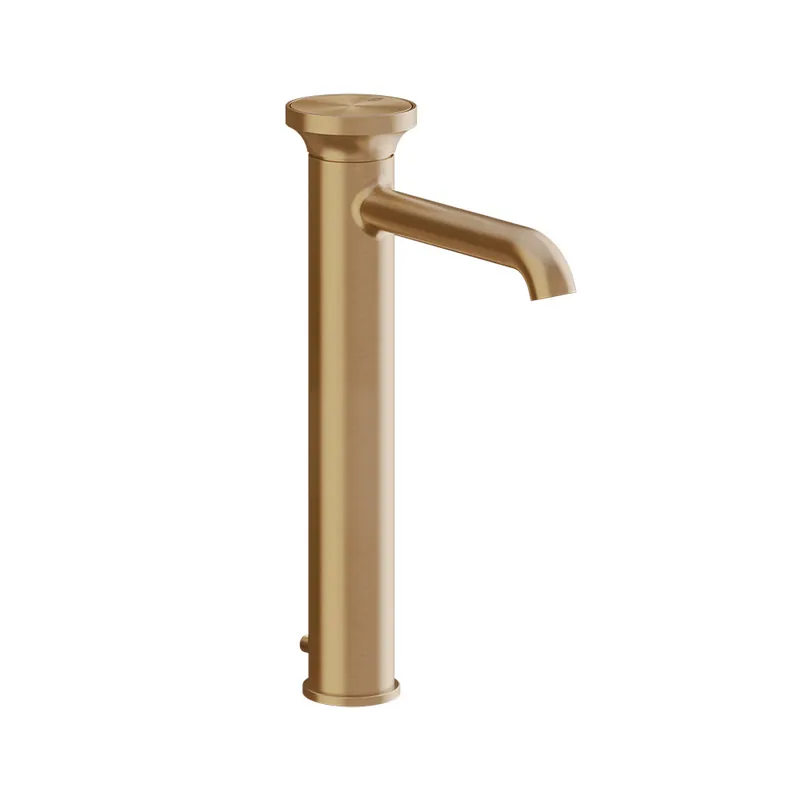 Gessi Origini Bateria umywalkowa wysoka bez korka Warm Bronze Brushed PVD 66004.726