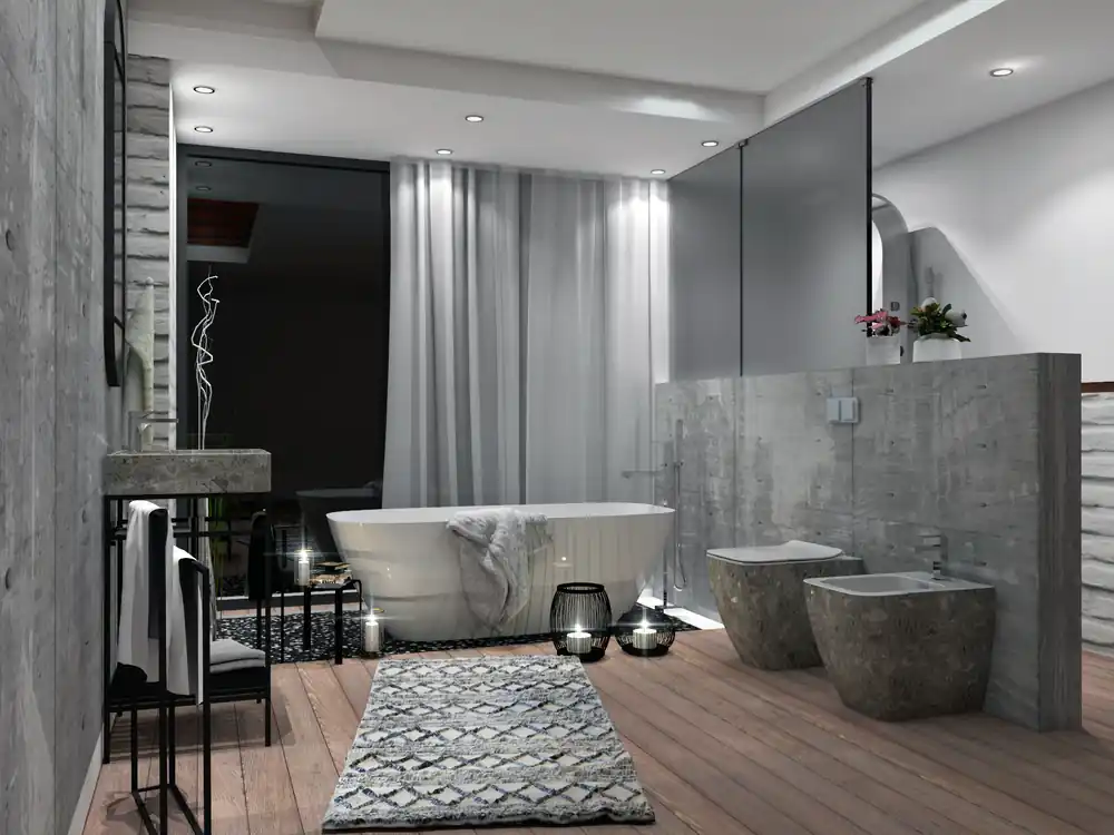 Hidra Faster Kiub Bidet stojący Ceppo di gre grey KI14.100