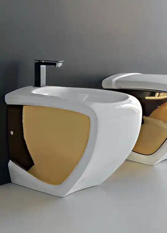 Hidra Hi-Line Bidet stojący Biały/Złoty HI14.013