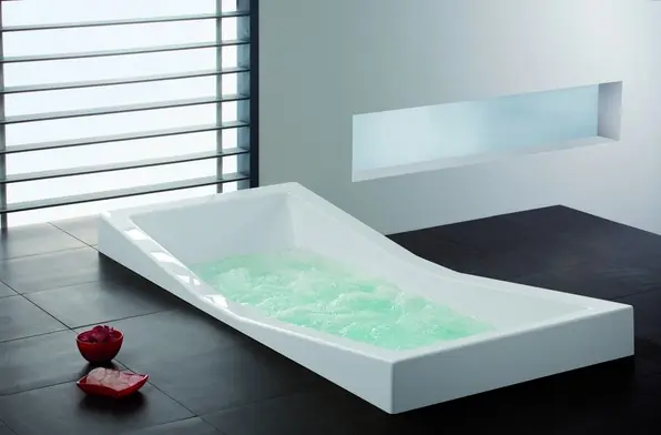 HOESCH Foster Wanna akrylowa prostokątna z systemem wodno-powietrznym hydromasażu Reviva II 190x90 cm biała 6697E
