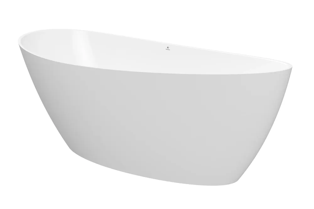 Inbalia Capri Wanna wolnostojąca 150x70 biały mat z korkiem klik klak chrom BTFS00100C00M110I