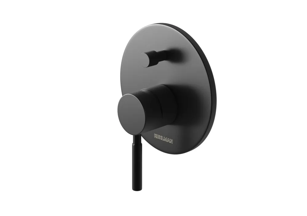 KOHLMAN Roxin Black Bateria natryskowa podtynkowa czarny mat QW210RB