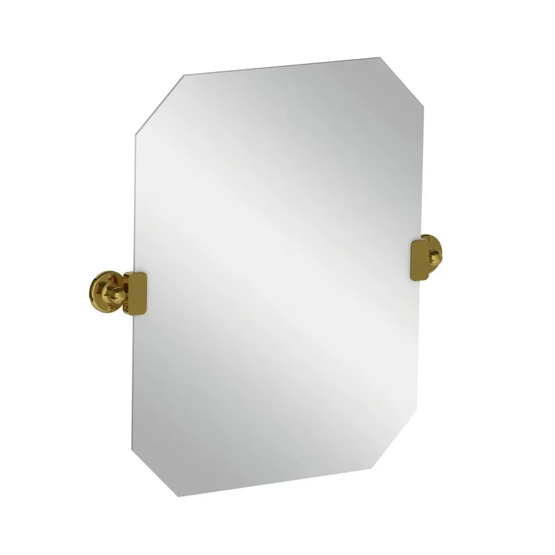 Lefroy Brooks Classic Lustro uchylne ośmiokątne Antique Gold LB4946AG