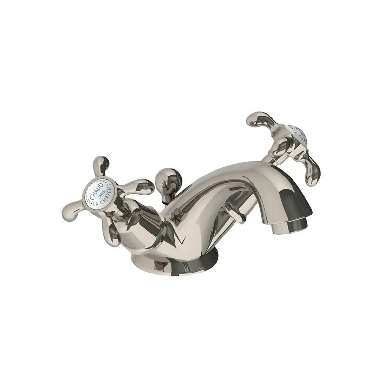 Lefroy Brooks La Chapelle Bateria umywalkowa z korkiem automatycznym Silver Nickel FH1189NK