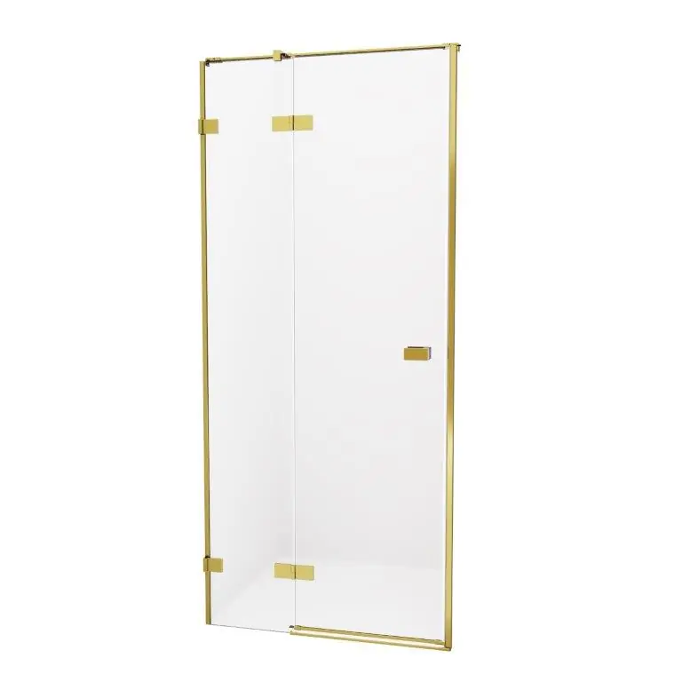 New Trendy Avexa Gold Drzwi wnękowe lewe 130x200 cm Złoty szczotkowany EXK-1724