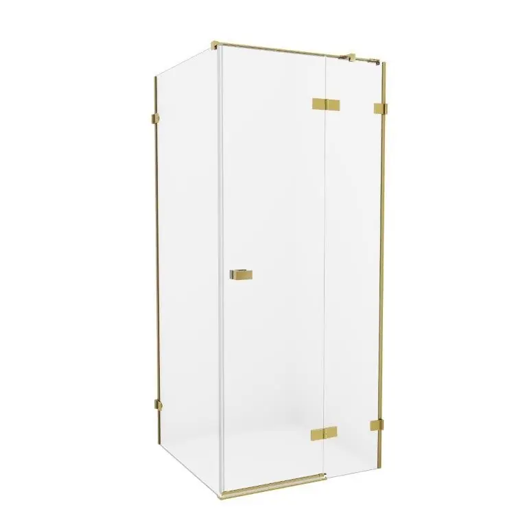 New Trendy Avexa Gold Kabina prysznicowa prawa 110x70x200 cm Złoty szczotkowany EXK-1875