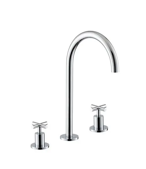 Newform Blink Bateria umywalkowa 3-otworowa z wysoką wylewką chrom 70802.21.018