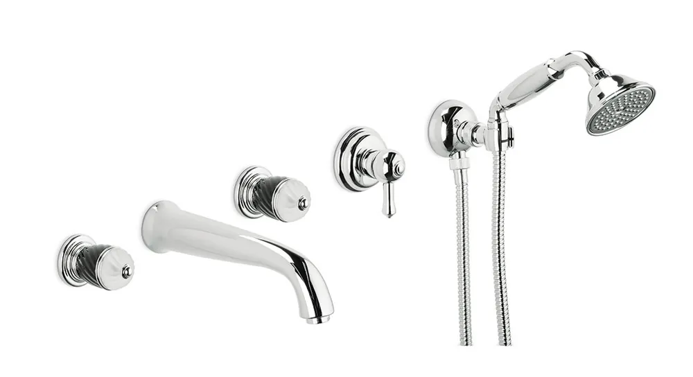 Newform Deluxe Bateria wannowa 5-otworowa podtynkowa chrom 68045.21.018