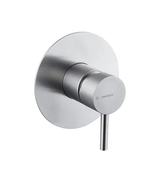 Newform X-Steel 316 Bateria prysznicowa jednouchwytowa podtynkowa z jednym wyjściem część zewnętrzna stal nierdzewna 69675EX.50.050