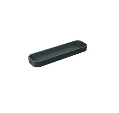 Nic Design Curva Półka prysznicowa 30 cm czarny mat 008764.064