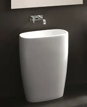 NIC Design Milk Lavabo Umywalka wolnostojąca 58x40 biały połysk 001290.001