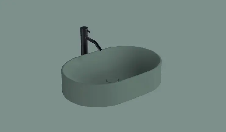 Nic Design Pin Umywalka stawiana na blat 55x37 cm bosco matt 001714.061