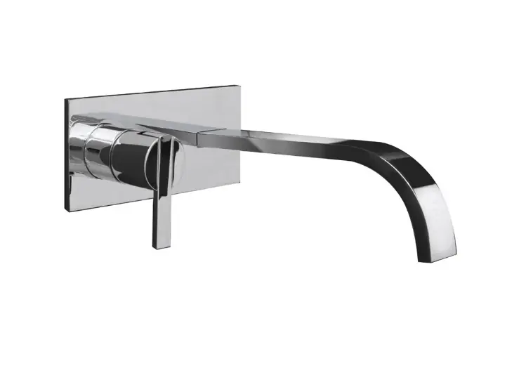 NIC Design Solo Bateria umywalkowa ścienna polished chrome NC.SOSX37