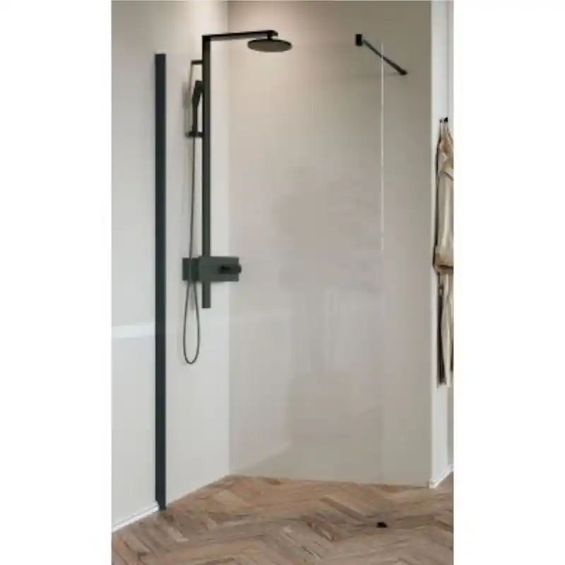 Novellini KALI Kabina Walk-In 117-120 cm Czarny KALIH120-1H