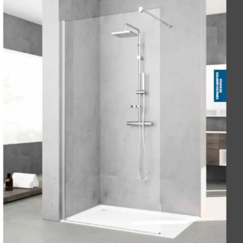 Novellini KALI Kabina Walk-In 87-90 cm Srebrna KALIH90-1B