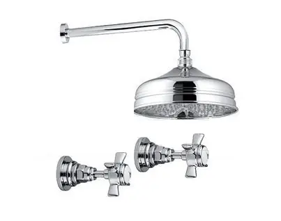 Olympia Ceramica Impero Bateria natryskowa podtynkowa z deszczownicą chrom 3715WB
