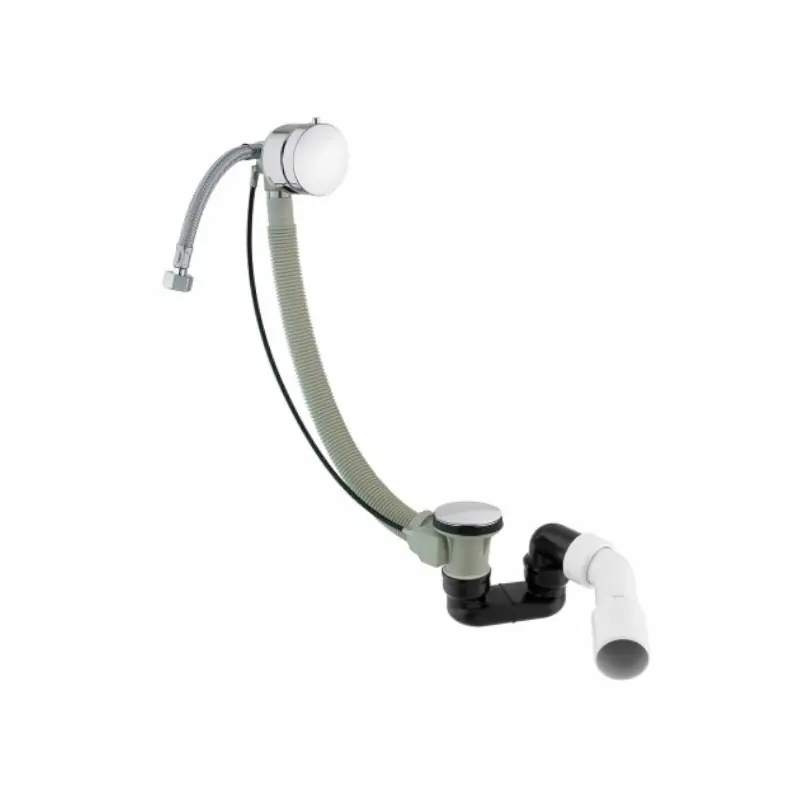 Omnires Syfon wannowy przelewowo-odpływowo-napełniający Chrom TK122-PLUS-3.01+64-SCR