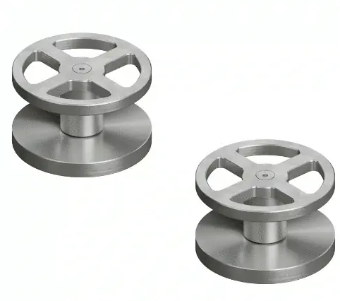 QuadroDesign Valvola02 Zawór odcinający (para) podtynkowy brushed stainless steel 2051VAS