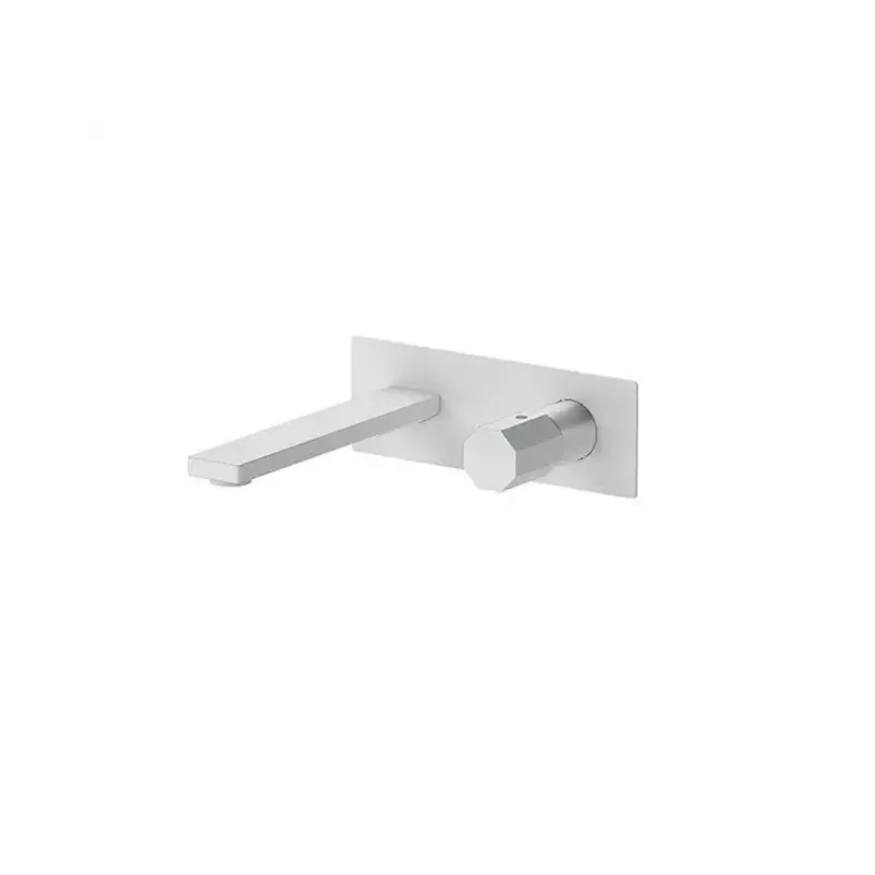 Remer Ottagono Bateria umywalkowa jednouchwytowa 205 mm podtynkowa Matt White ON15WBBO
