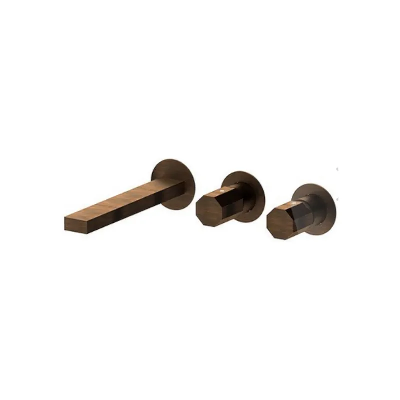 Remer Ottagono Bateria wannowo-natryskowa podtynkowa 3-drożna - element zewnętrzny Oil Bronze ON54D3PWBBR