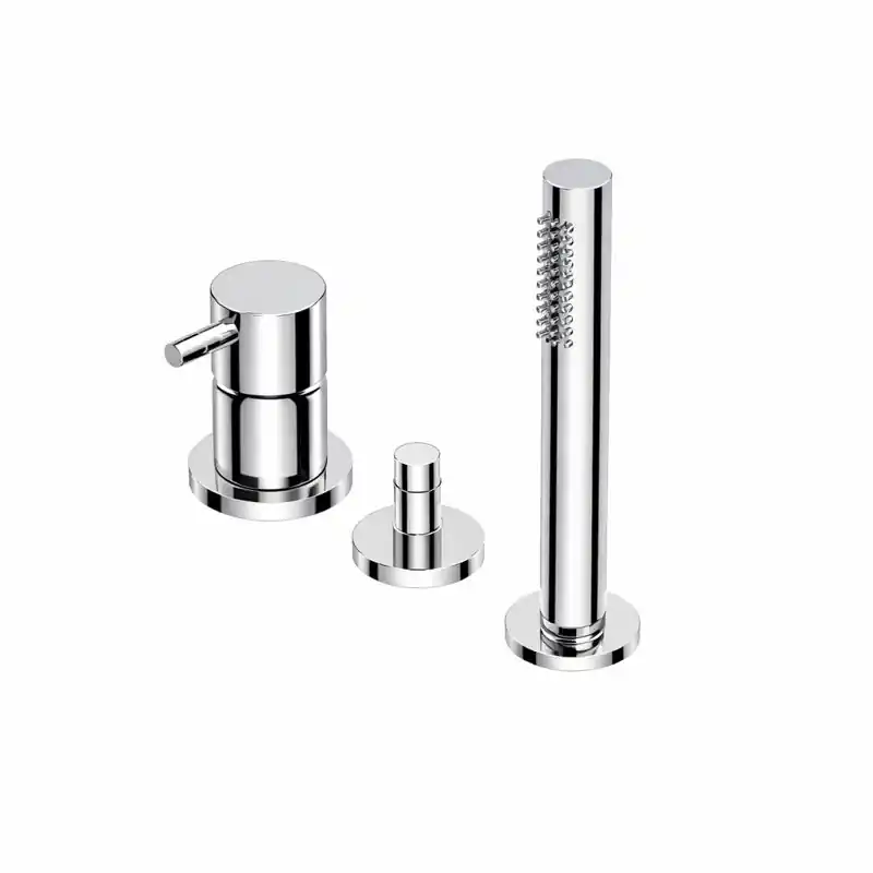Ritmonio Diametro35 Bateria wannowa na brzeg wanny 3-otworowa chrom E0BA0431S/PCRL