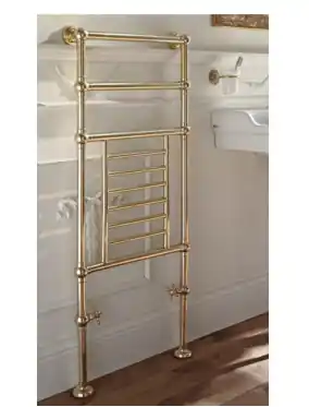 Sbordoni Grzejnik łazienkowy podłogowy-ścienny 57x12,5x103,5 cm Natural Brass SBSPAV3/GR/1ON