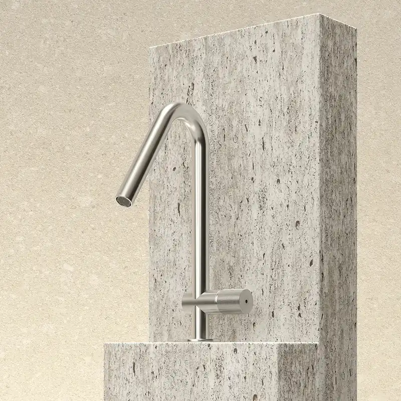 Trone Arc Bateria umywalkowa brushed stainless steel ARCIS