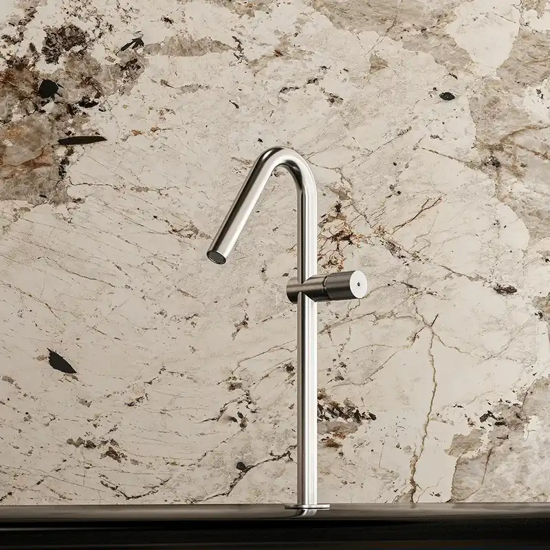 Trone Arc Bateria umywalkowa wysoka brushed stainless steel ARCHIS