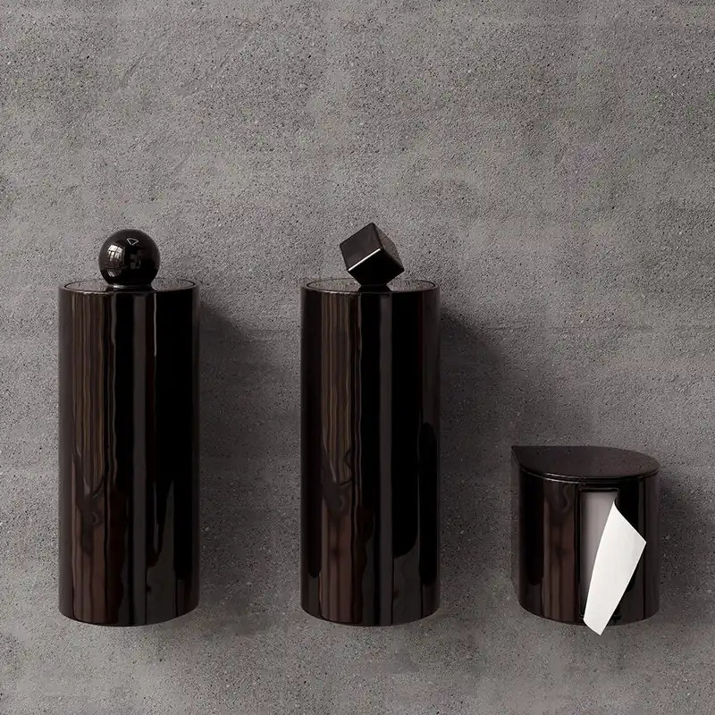 Trone Trium Zestaw akcesoriów łazienkowych Black TRIUMBL