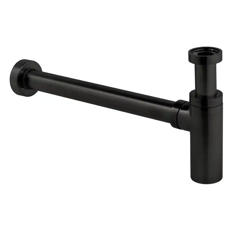 Vado Syfon umywalkowy 1.1/4"x1.1/4" Czarny szczotkowany IND-461/UK-1.1/4-BLK