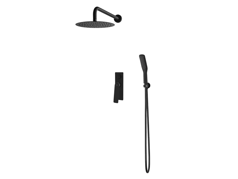 Vedo Desso System natryskowy podtynkowy III z deszczownicą ∅ 25 cm Czarny Matowy VBD4223CZ/30