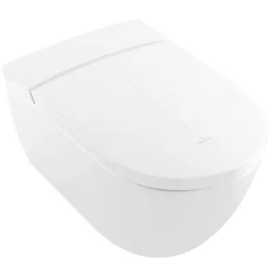 Villeroy&Boch ViClean Miska bezrantowa 59,5x38,5 z funkcją bidetu z deską sedesową biała V0E100R1