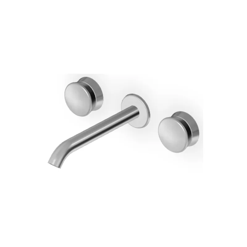 Zucchetti Sablier Bateria umywalkowa podtynkowa 200 mm 3-otworowa - element zewnętrzny Brushed Stainless Steel ZSL5781.X