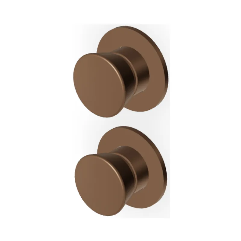 Zucchetti Sablier Bateria wannowo-natryskowa podtynkowa 2-drożna - element zewnętrzny Matt Chocolate PVD ZSL778.XSP21