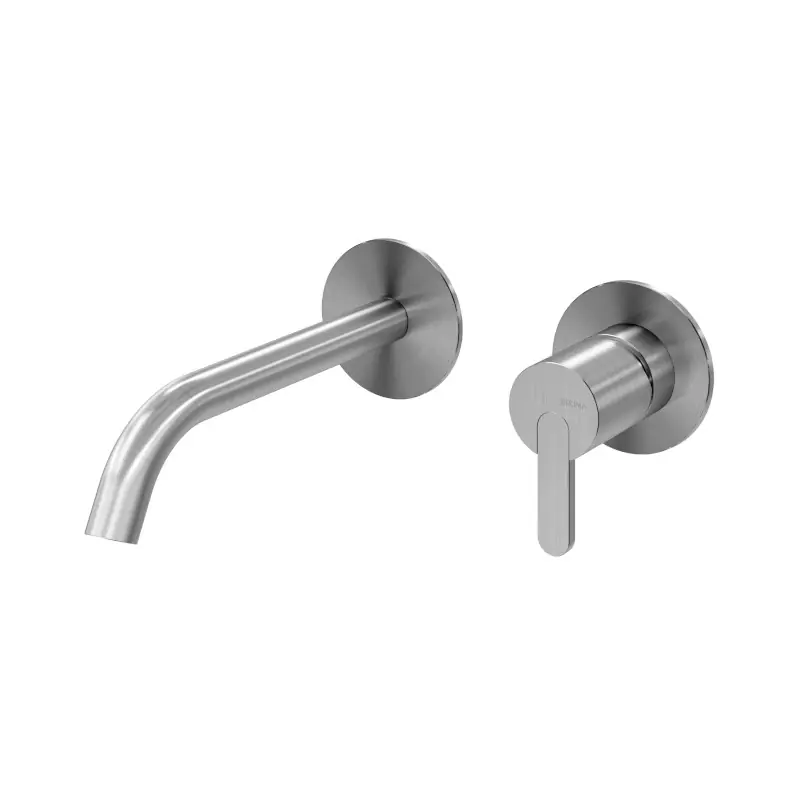 Bruma X-Alpha Bateria umywalkowa podtynkowa 200 mm 2-otworowa bez korka Satin stainless steel 1860104IS W MAGAZYNIE!!