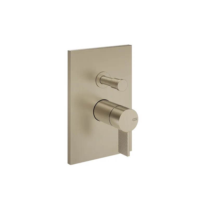 Gessi Inverso Diamantato Bateria wannowo-prysznicowa podtynkowa 2-drożna - element zewnętrzny Finox Brushed Nickel 73679.149